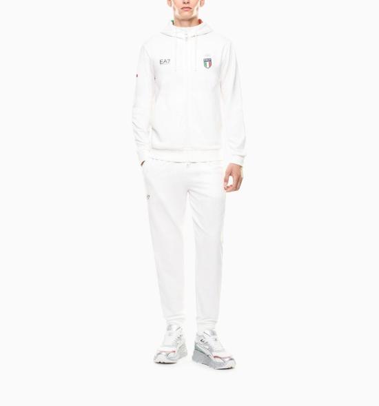 26SS 엠포리오 아르마니 트레이닝 웨어 7M001852 AF24845 217 WHITE WINTER OLYMPIC - EMPORIO ARMANI