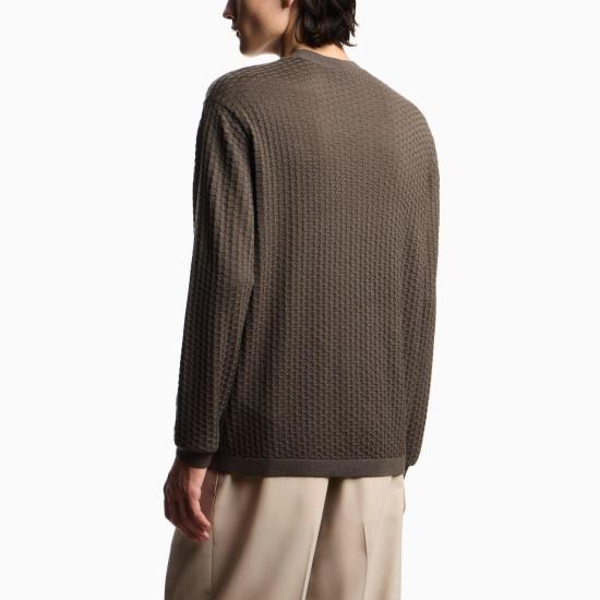 26SS 엠포리오 아르마니 긴팔 티셔츠 EM004602 AF23553 6021 MAJOR BROWN HONEY - EMPORIO ARMANI