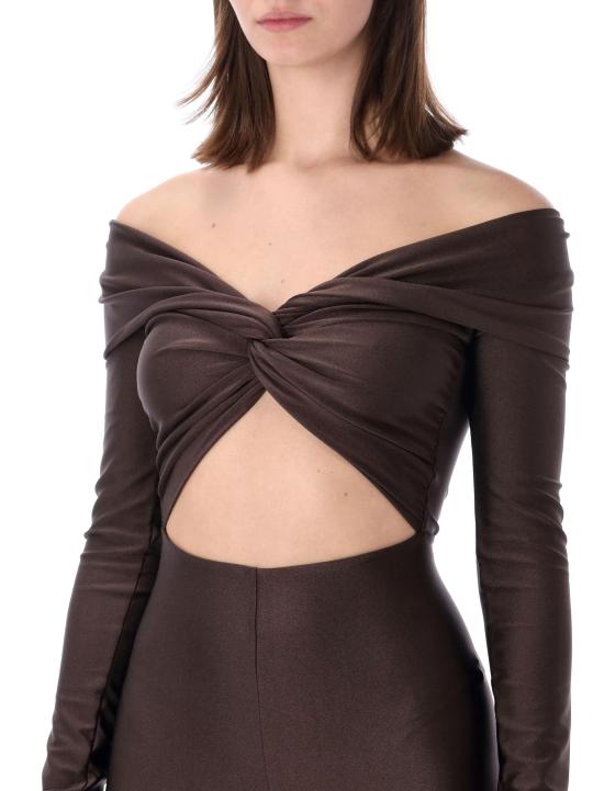 26SS 안다마네 트레이닝 티셔츠 T190145ATJP062 600 DARK BROWN - ANDAMANE