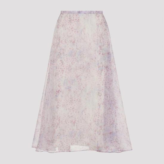 26SS 알베르타 페레티 롱 스커트 A01071649 1240 FANTASIA VIOLA MULTICOLOUR - ALBERTA FERRETTI