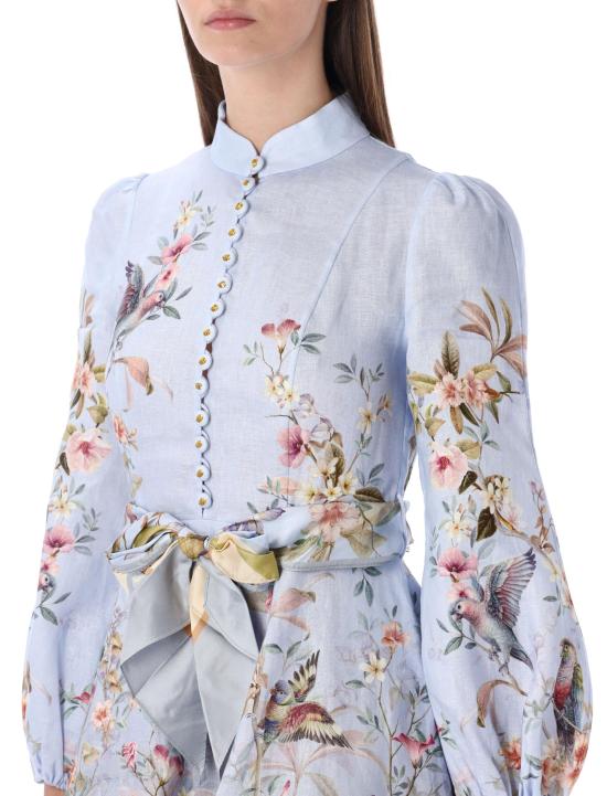 26SS 짐머만 미디 원피스 9142DC261 BLAV BLUE MULTI - ZIMMERMANN