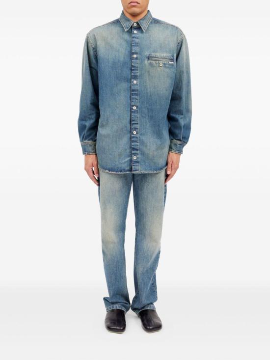 26SS MM6 메종마르지엘라 데님 셔츠 SH0DT0044 M30055 961 BLUE - MM6 MAISON MARGIELA