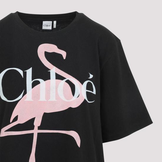26SS 끌로에 반팔 티셔츠 CH26SJH20807 070 ASH BLACK - CHLOE