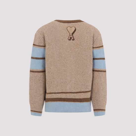 26SS 아미 스웨터 HKC358 KN0111 280 CAMEL BROWN - AMI