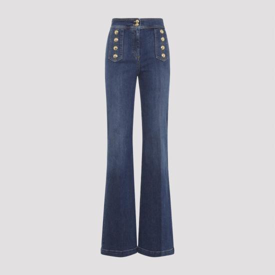 26SS 엘리자베타프랜치 데님 팬츠 PJ19D61E2 104 BLUE DENIM - ELISABETTA FRANCHI