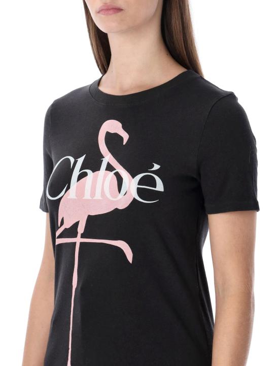 26SS 끌로에 반팔 티셔츠 CH26SJH08194 070 ASH BLACK - CHLOE