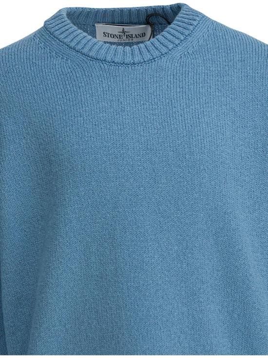 26SS [키즈] 스톤 아일랜드 캐시미어 니트 5100005K S00D3V004A LIGHT BLUE - STONE ISLAND