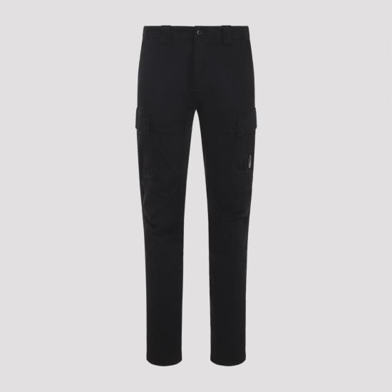 26SS 씨피 컴퍼니 스트레치 새틴 카고 팬츠 RSCMPA743A 005694G 999 BLACK - C.P. COMPANY