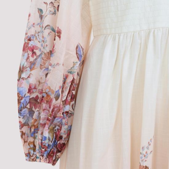26SS 짐머만 롱 원피스 6875DRS261 IVORY FLORAL MULTICOLOUR - ZIMMERMANN