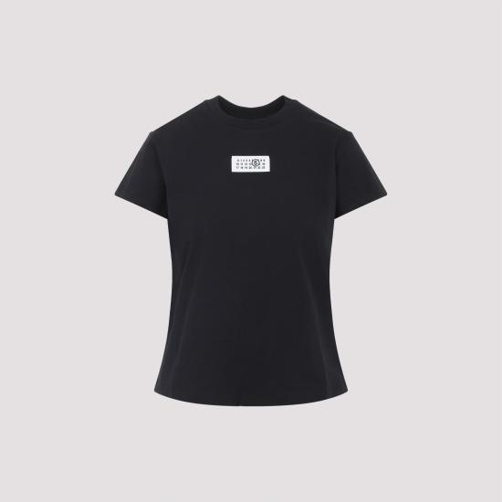 26SS MM6 메종마르지엘라 뉴메릭 코튼 저지 티셔츠 S52GC0327 M20170 900 BLACK - MM6 MAISON MARGIELA
