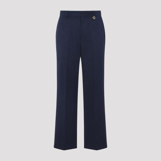 26SS 카사블랑카 스트레이트 팬츠 MSP26TR37902 NAVY MONOGRAM BLUE - CASABLANCA