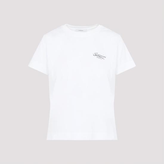 26SS 지방시 반팔 티셔츠 BW70FJP7A7 100 WHITE - GIVENCHY
