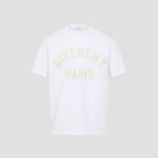 26SS 지방시 폴로 티셔츠 BM71NK3YRS 115 WHITE GREEN - GIVENCHY