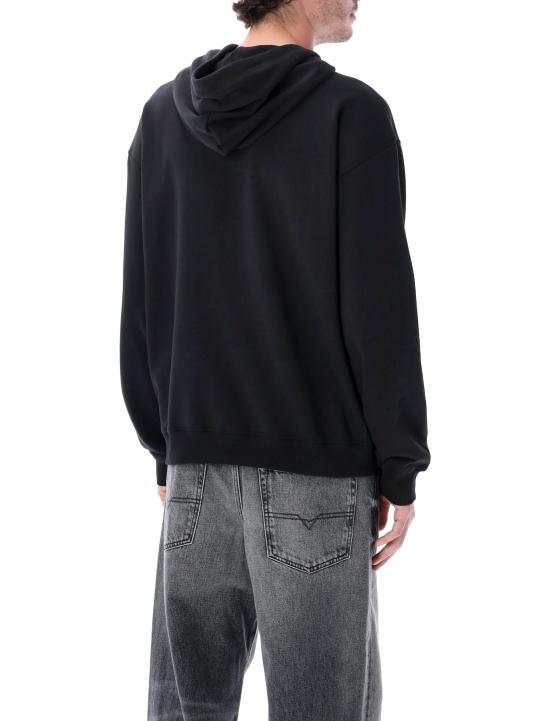 26SS 디젤 후드 티셔츠 A204470BKBW 900 BLACK - DIESEL