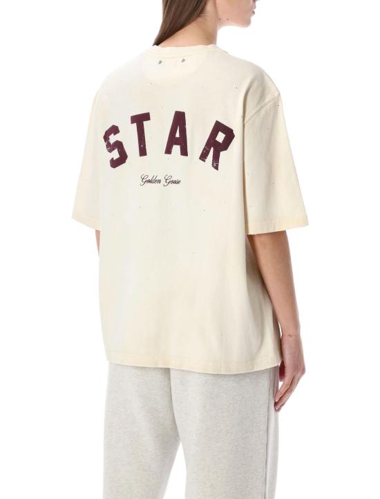 26SS 골든구스 반팔 티셔츠 GUP01873P002421 11616 ARTIC WOLF BEIGE - GOLDEN GOOSE