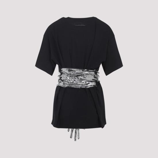 26SS MM6 메종마르지엘라 반팔 티셔츠 S52GC0358 M20170 900 BLACK - MM6 MAISON MARGIELA