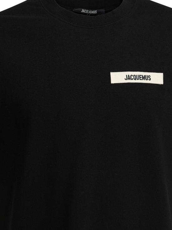 26SS 자크뮈스 그로그랭 로고 티셔츠 TSM00133AJ00226 BLACK - JACQUEMUS