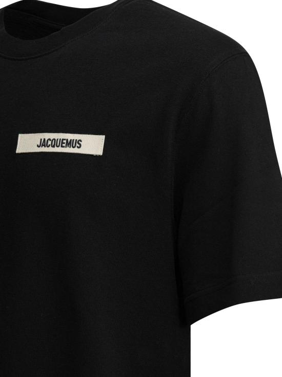 26SS 자크뮈스 그로그랭 로고 티셔츠 TSM00133AJ00226 BLACK - JACQUEMUS