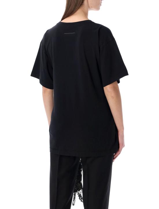 26SS MM6 메종마르지엘라 반팔 티셔츠 S52GC0358M20170 900 BLACK - MM6 MAISON MARGIELA