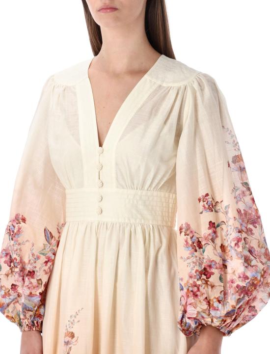 26SS 짐머만 롱 원피스 6875DRS261 IVF IVORY FLORAL - ZIMMERMANN