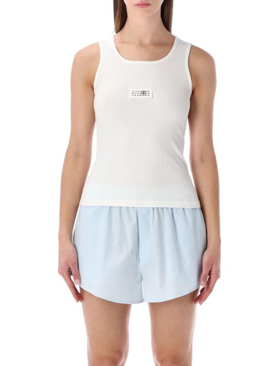 26SS MM6 메종마르지엘라 민소매 티셔츠 S52NL0075M20054 101 WHITE