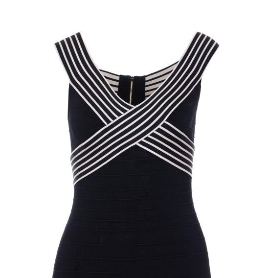 26SS 엘리자베타프랜치 미디 원피스 AM75S61E2 685 Black - ELISABETTA FRANCHI