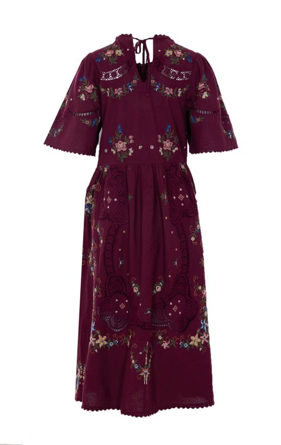 26SS 씨뉴욕 미디 원피스 245 BURGUNDY Red - SEA NY