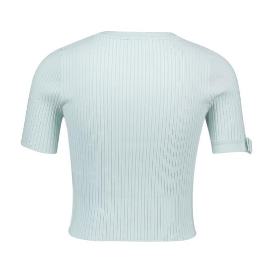 26SS 쿠레쥬 반팔 티셔츠 126MPU267FI0001 7038 green - COURREGES