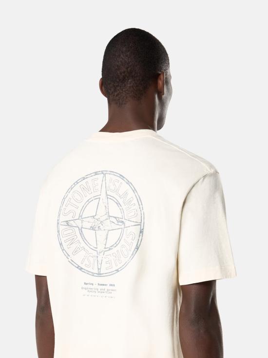 26SS 스톤 아일랜드 반팔 티셔츠 L1S152100001S0285 V0093 White - STONE ISLAND