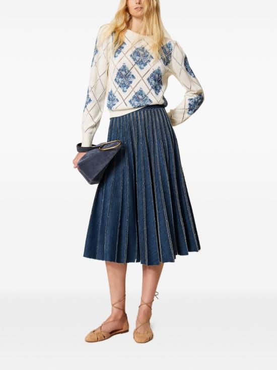 26SS 트윈셋 미디 스커트 261TP2350 S2147101611 Denim medio - TWINSET