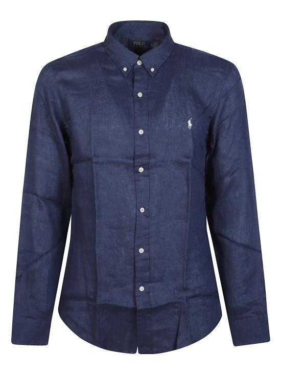 25FW 랄프 로렌 긴팔 셔츠 710966295 005 Blue