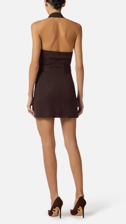 26SS 엘리자베타프랜치 미디 원피스 AB91461E2 644 Brown - ELISABETTA FRANCHI