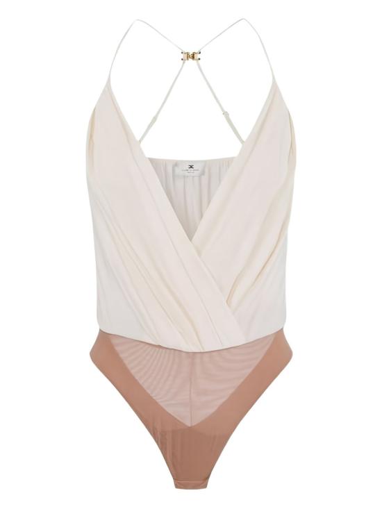 26SS 엘리자베타프랜치 바디수트 티셔츠 BO01461E2 193 Burro - ELISABETTA FRANCHI