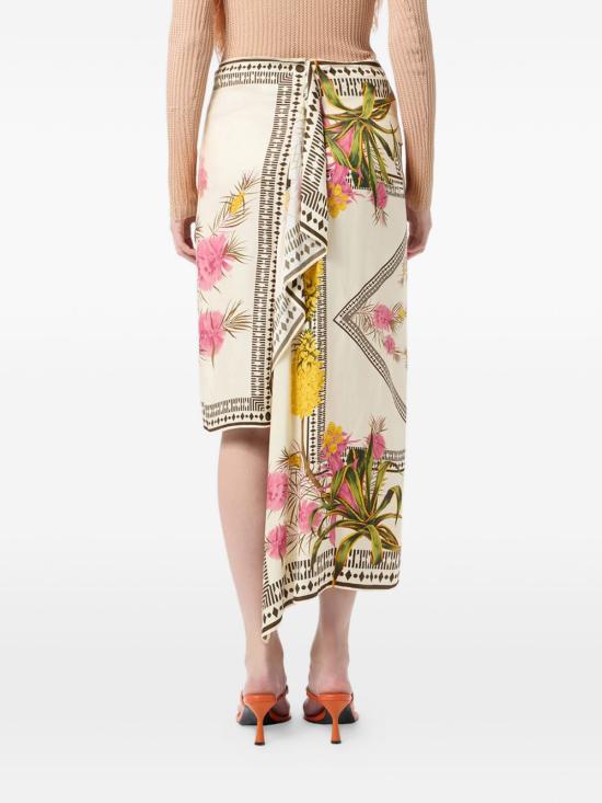 26SS 블루마린 미디 스커트 P622G281A F8177 Amberlight - BLUMARINE