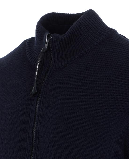 26SS 씨피 컴퍼니 집업 니트 20CMKN131A 006056M888 Blue - C.P. COMPANY