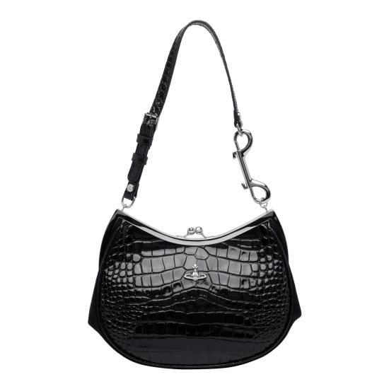 26SS 비비안웨스트우드 숄더백 4B01000VW L0098N401 Black