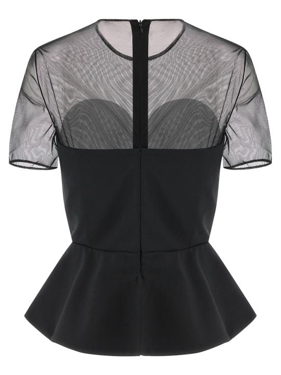 26SS 넨시 도자카 이브닝 티셔츠 NDTOP1107500100BLACK Black - NENSI DOJAKA