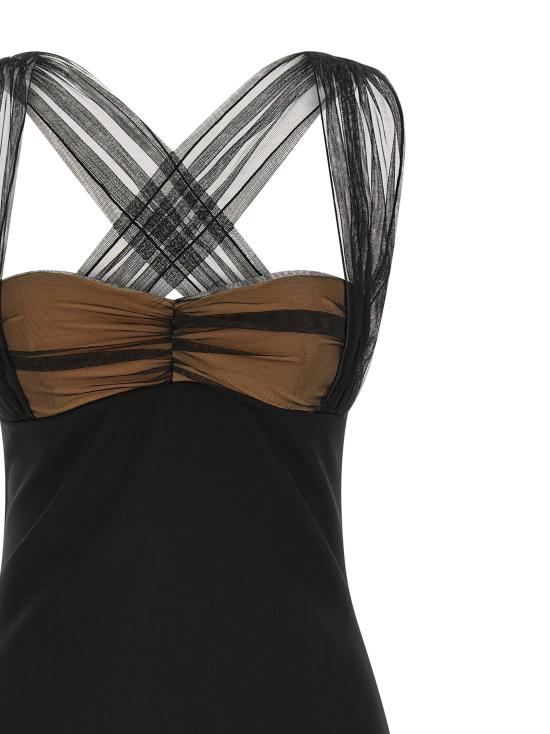 26SS 넨시 도자카 숏 원피스 NDDR2991002100BLACK Black - NENSI DOJAKA