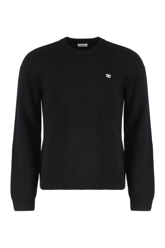  셀린느 트리옹프 크루넥 스웨터 2AC85048T 38NO black