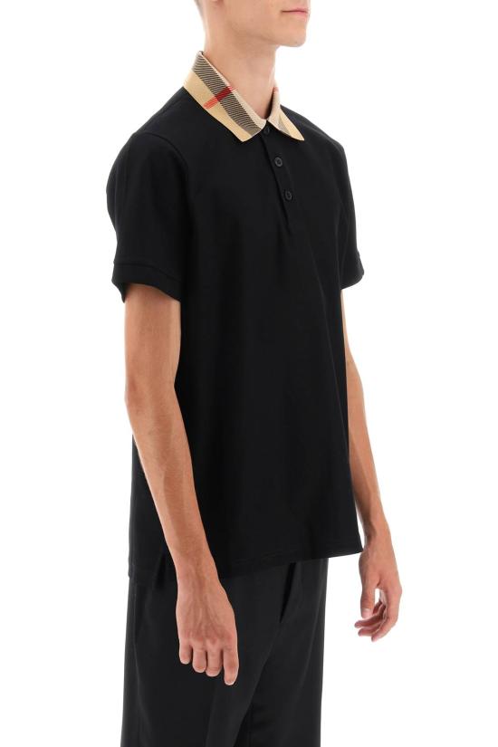 26SS 버버리 코튼 폴로 셔츠 8071620 A1189 BLACK - BURBERRY
