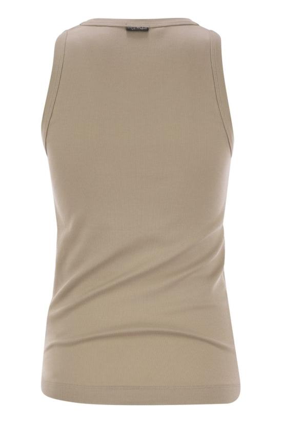 25SS 브루넬로 쿠치넬리 반팔 티셔츠 M0TC8FX230 C8539 BEIGE - BRUNELLO CUCINELLI