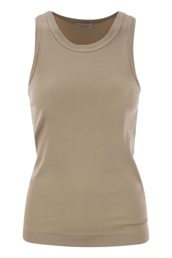 25SS 브루넬로 쿠치넬리 반팔 티셔츠 M0TC8FX230 C8539 BEIGE