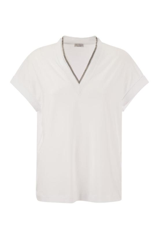 26SS 브루넬로 쿠치넬리 스웨터 M0T18BD222 C159 WHITE