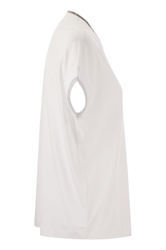 26SS 브루넬로 쿠치넬리 스웨터 M0T18BD222 C159 WHITE - BRUNELLO CUCINELLI