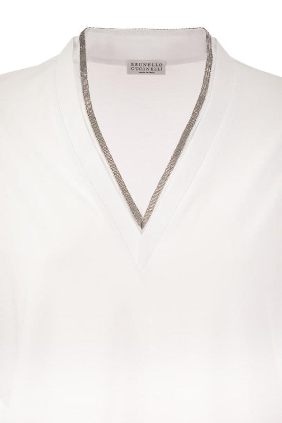 26SS 브루넬로 쿠치넬리 스웨터 M0T18BD222 C159 WHITE - BRUNELLO CUCINELLI
