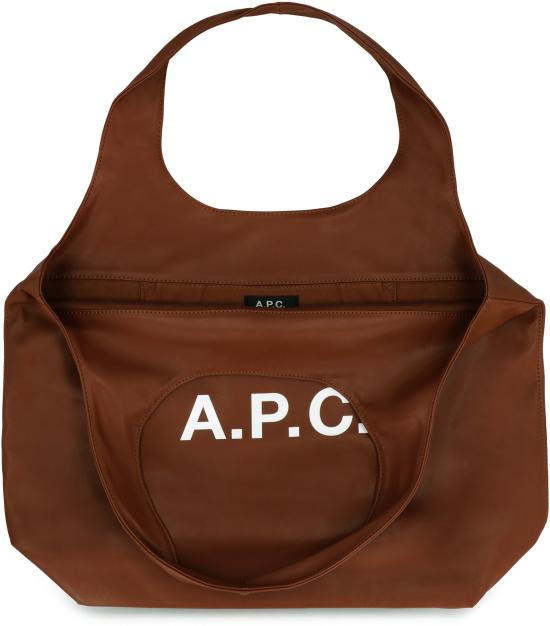 26FW 아페쎄 니논 토트백 PUAATM61565 CAD BROWN - A.P.C.