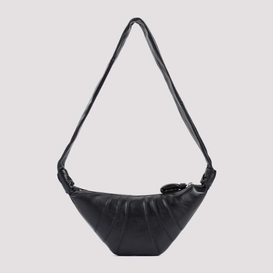 26FW 르메르 크루아상 레더 숄더백 BG0003LL095 BK999 BLACK - LEMAIRE