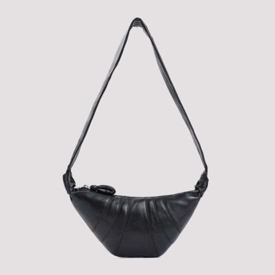 26FW 르메르 크루아상 레더 숄더백 BG0003LL095 BK999 BLACK - LEMAIRE