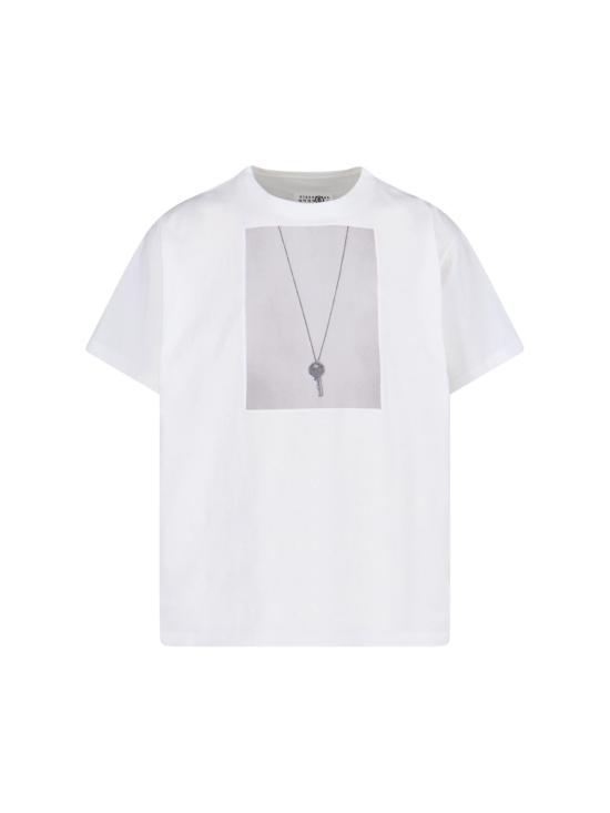 26SS MM6 메종마르지엘라 반팔 티셔츠 SH0GC0068 M20050 101 White