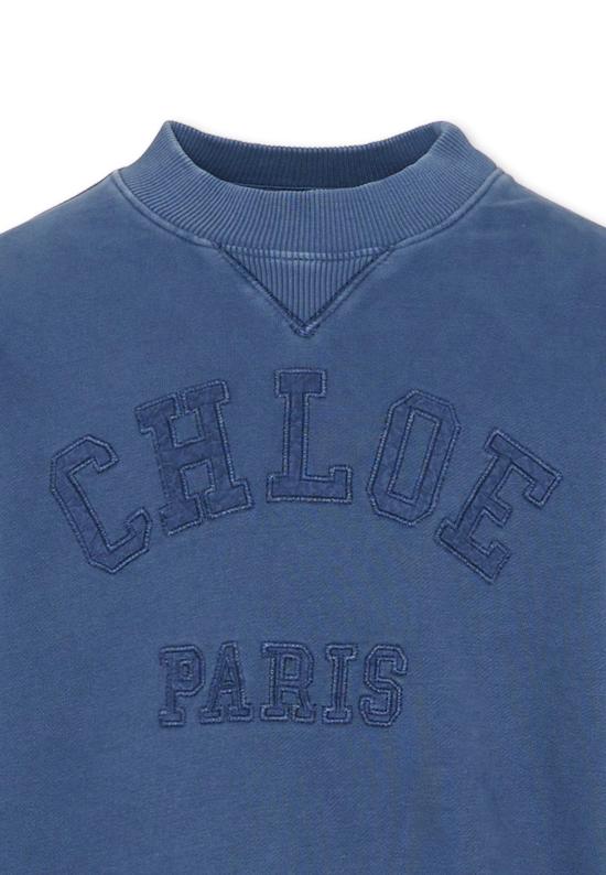 26SS [키즈] 끌로에 폴로 셔츠 C20843 80S BLUE - CHLOE